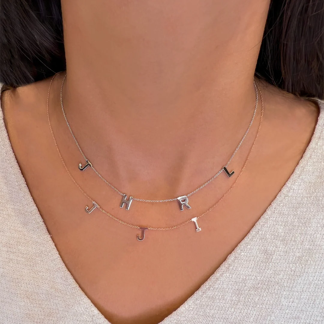 Petite Multi Initial Necklace - Image 5