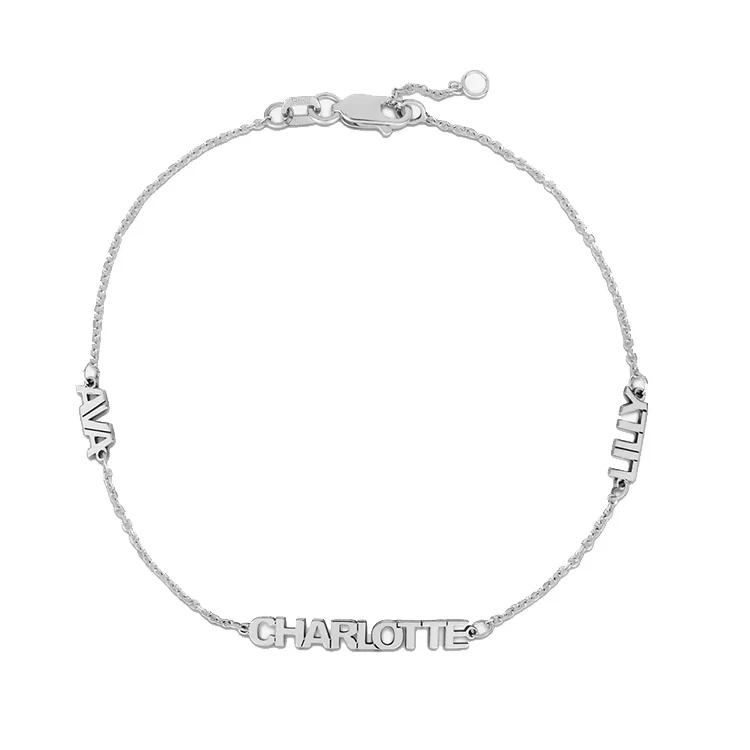 Petite Multi Name Bracelet - Image 2