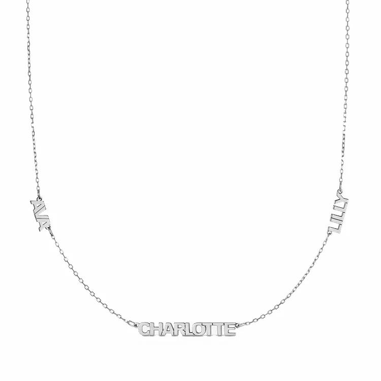 Petite Multi Name Necklace - Image 3