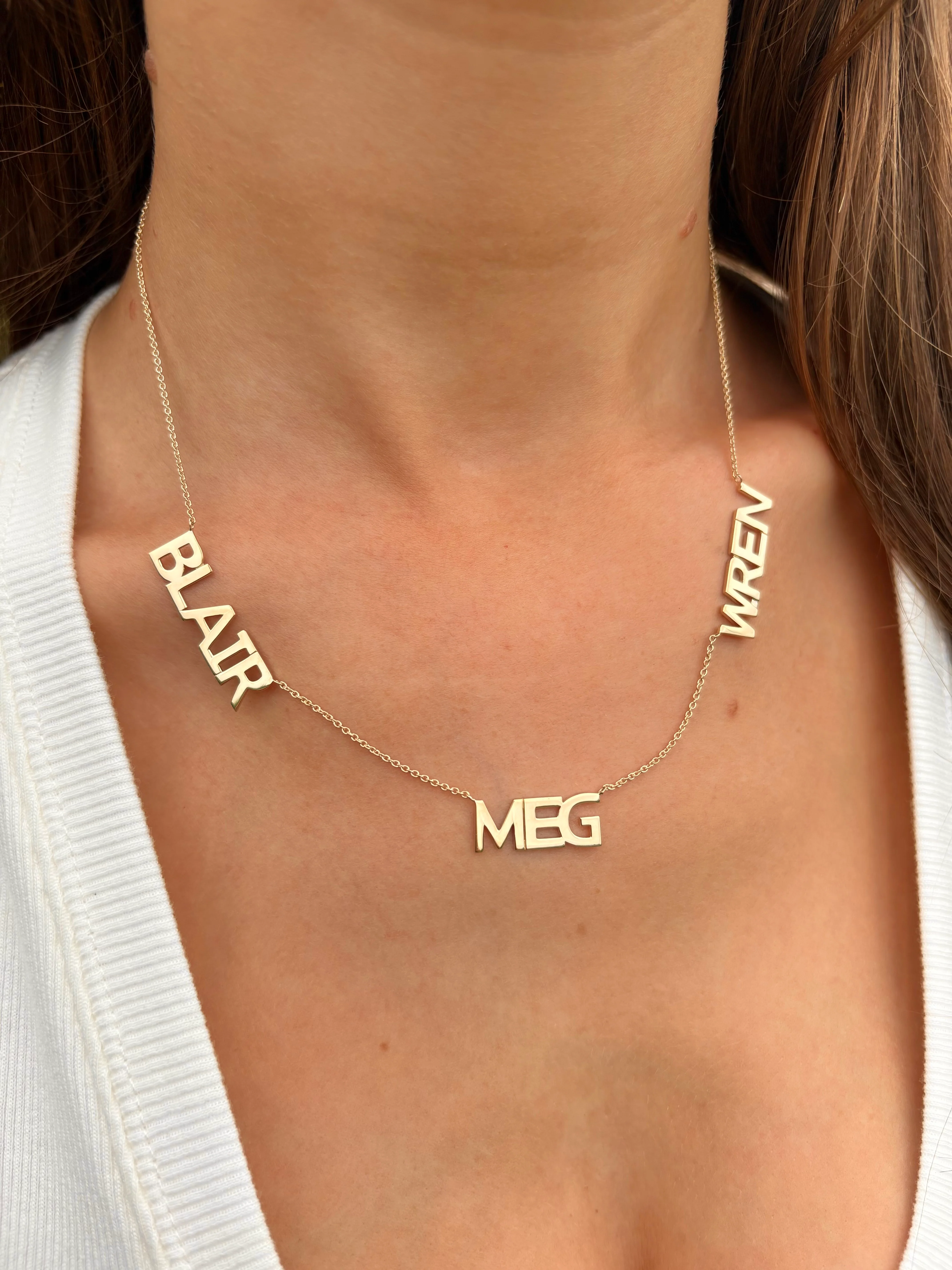 Petite Multi Name Necklace - Image 4
