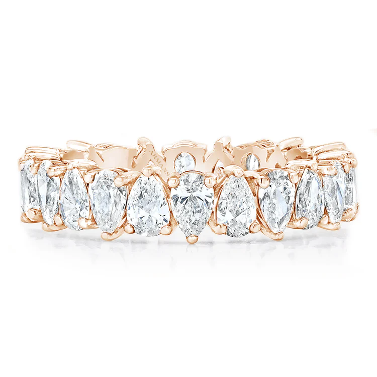 Petite Pear Lab Grown Diamond Wedding Band - Image 3