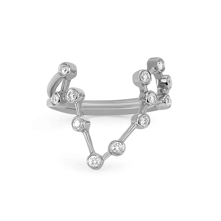 Pisces Diamond Constellation Ring - Image 2