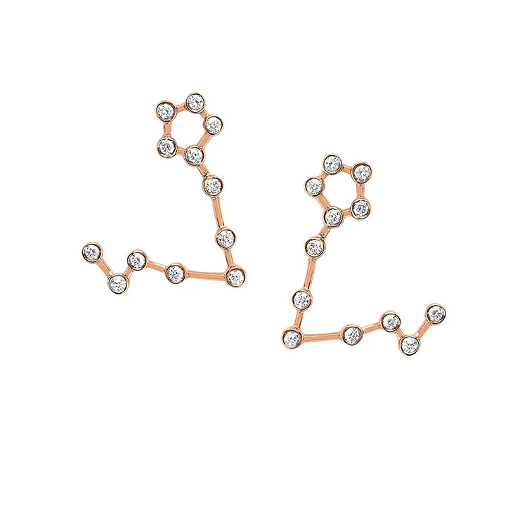 Pisces Diamond Constellation Studs