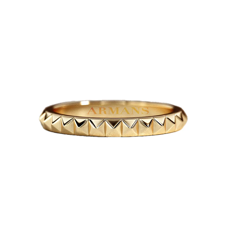Pyramid Wedding Band