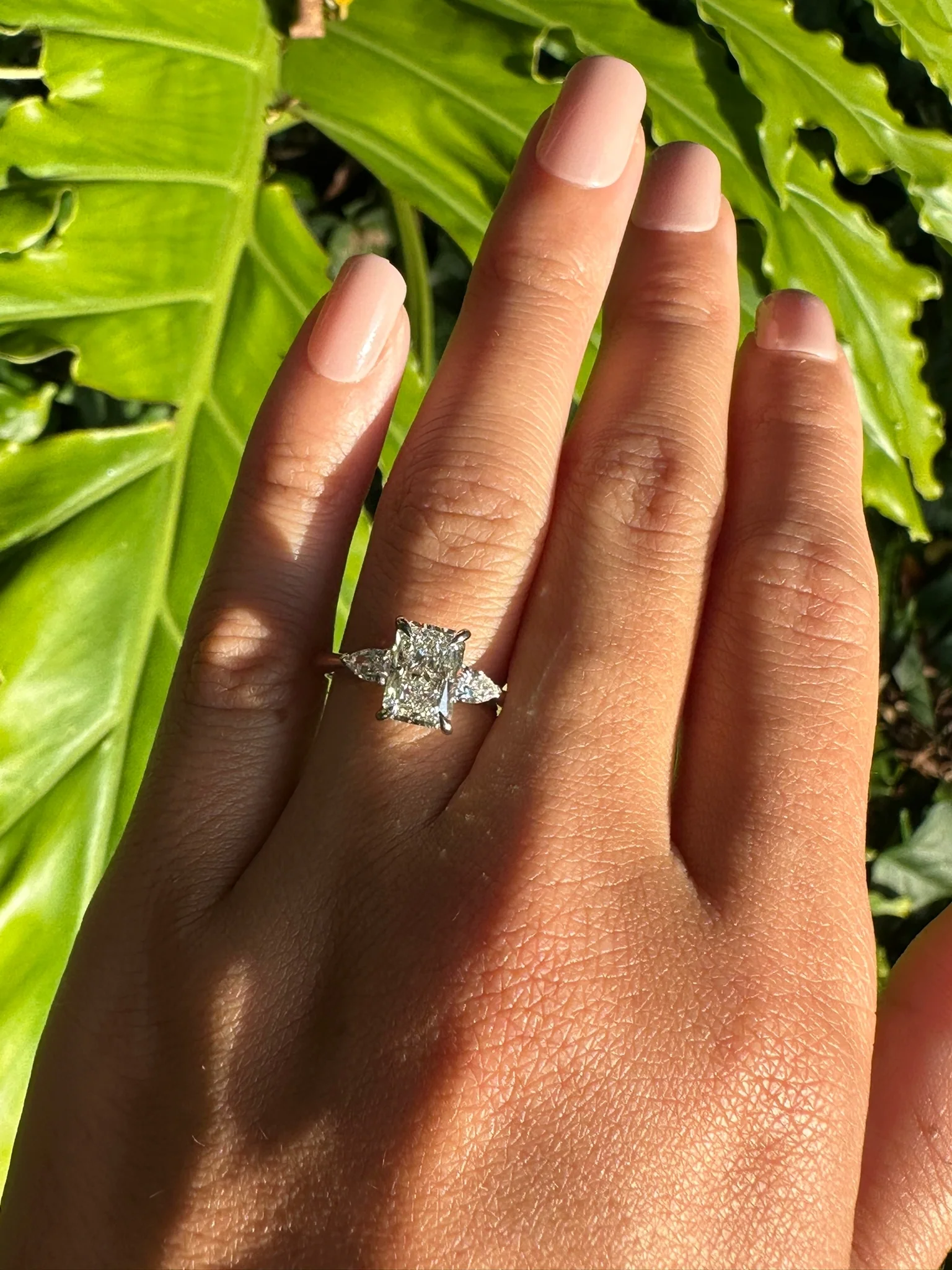 Radiance Trilogy Lab Grown Engagement Ring - Image 3