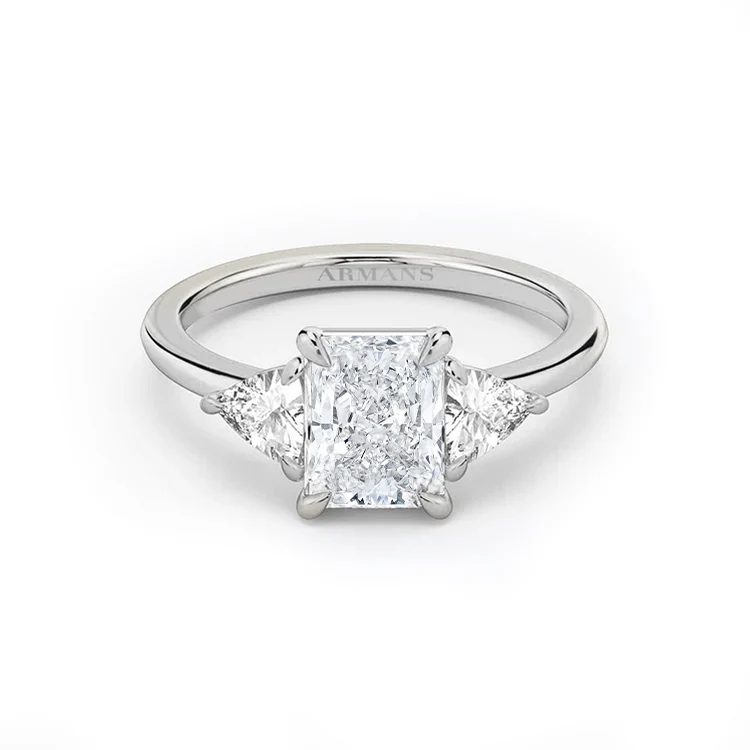 Radiance Trilogy Lab Grown Engagement Ring - Image 4