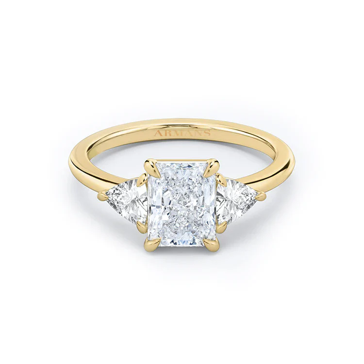 Radiance Trilogy Lab Grown Engagement Ring - Image 5
