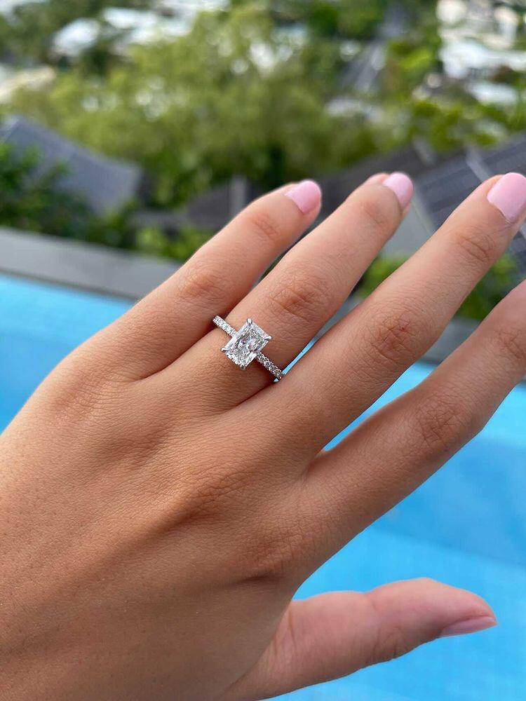 Radiant Allegra Engagement Ring - Image 6