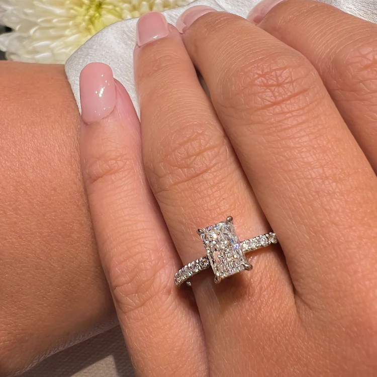 Radiant Allegra Engagement Ring - Image 7