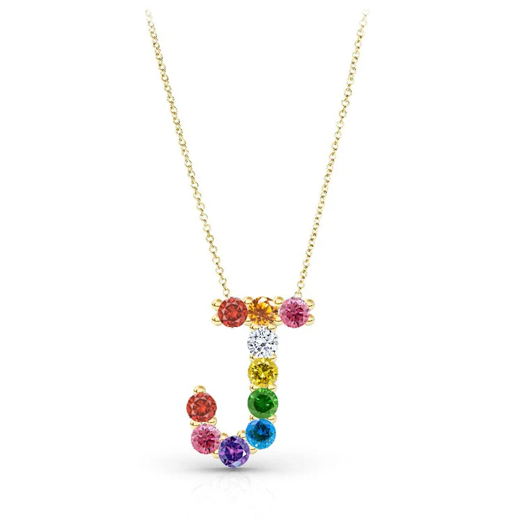 Rainbow Initial Pendant - Image 7