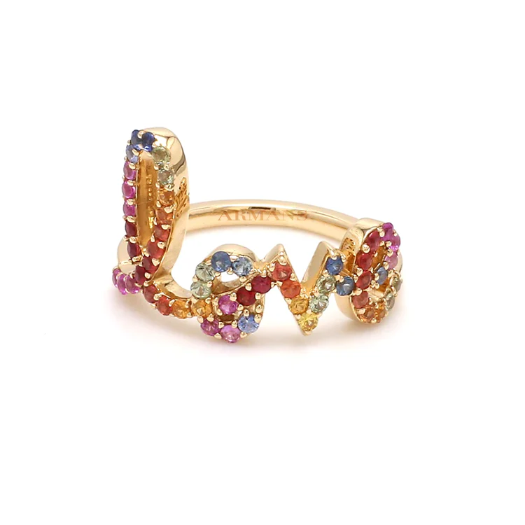Rainbow Love Ring