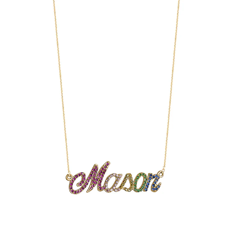 Rainbow Name Necklace