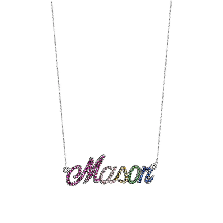 Rainbow Name Necklace - Image 2