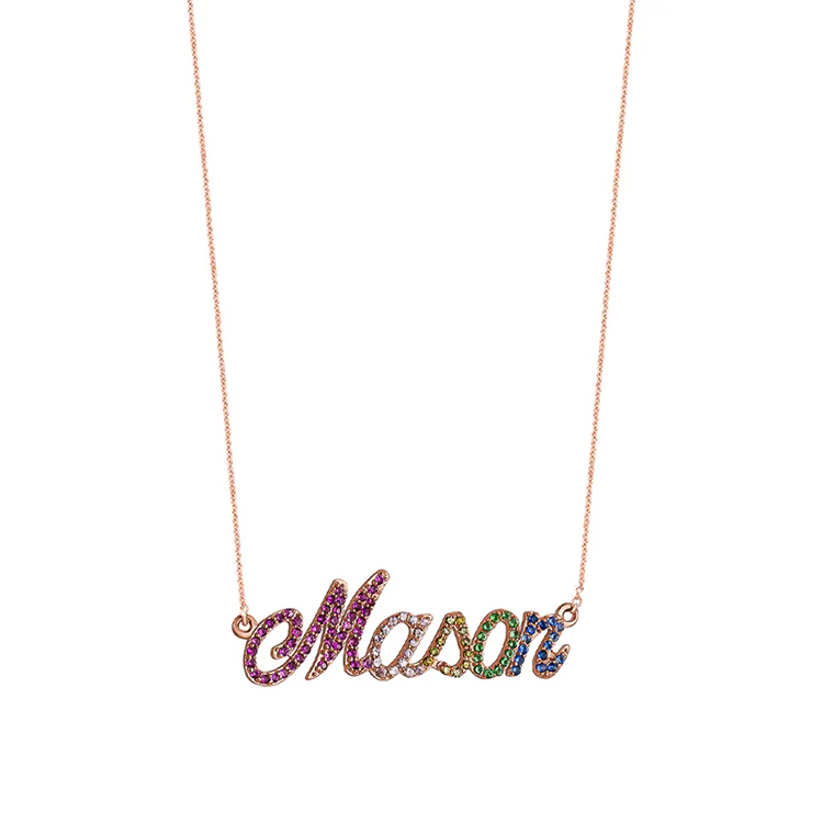 Rainbow Name Necklace - Image 3