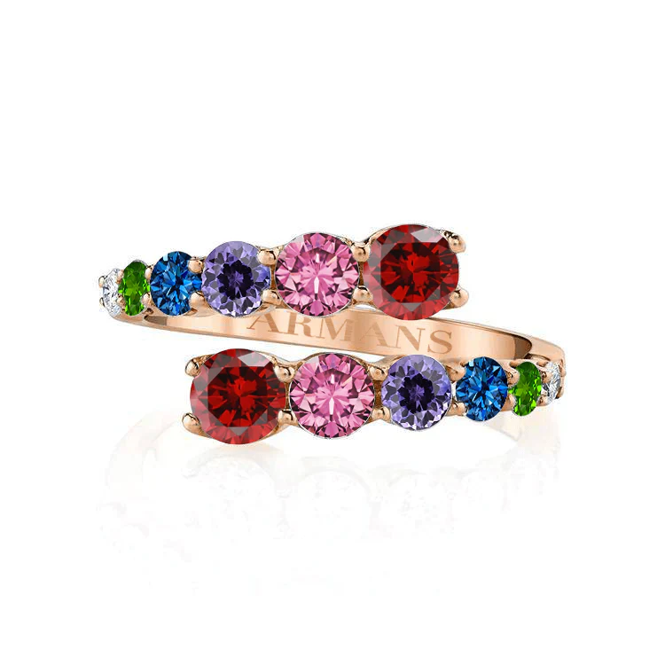 Rainbow Wrap Diamond Ring - Image 2