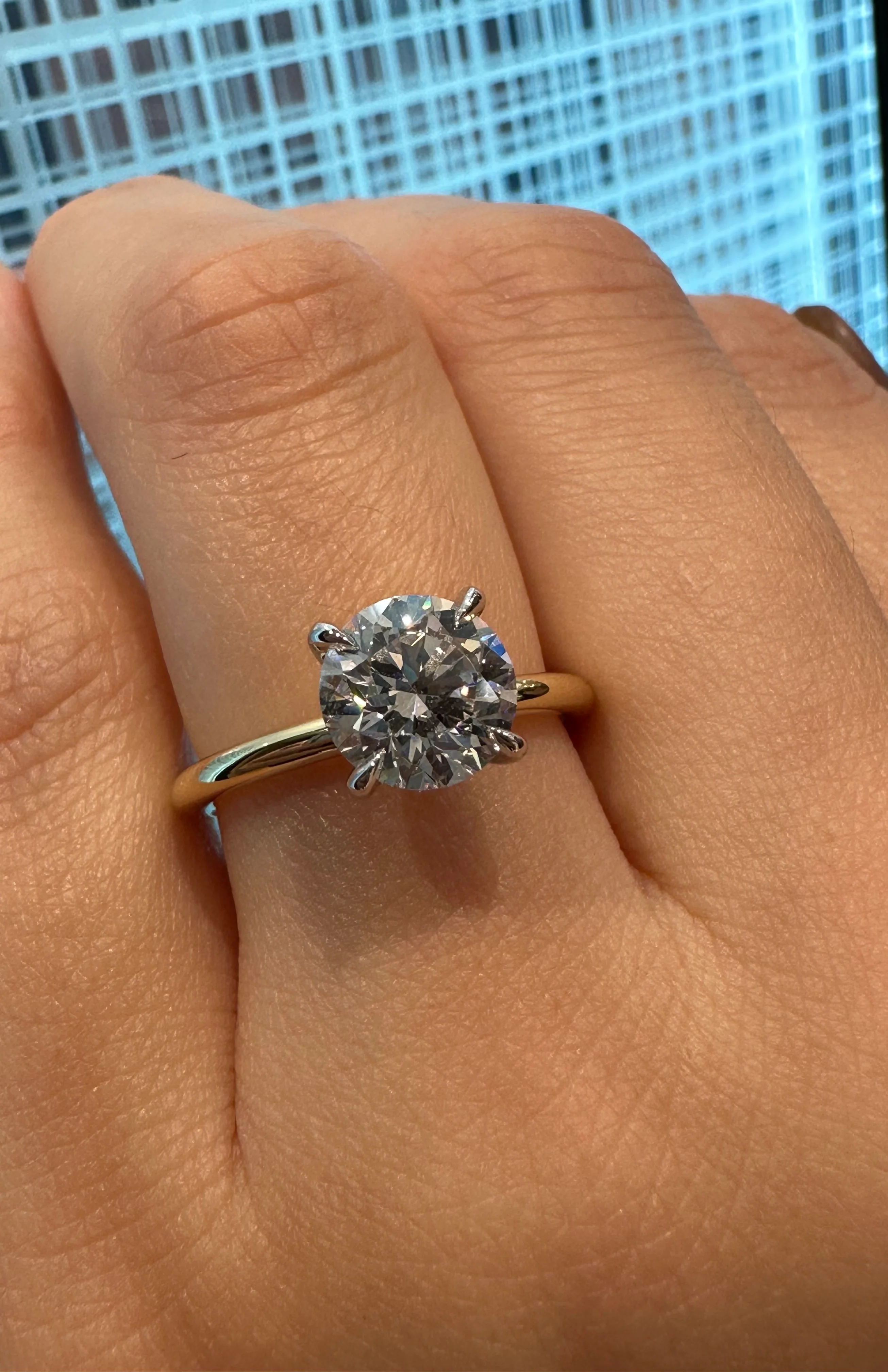 Reha Round Engagement Ring - Image 5