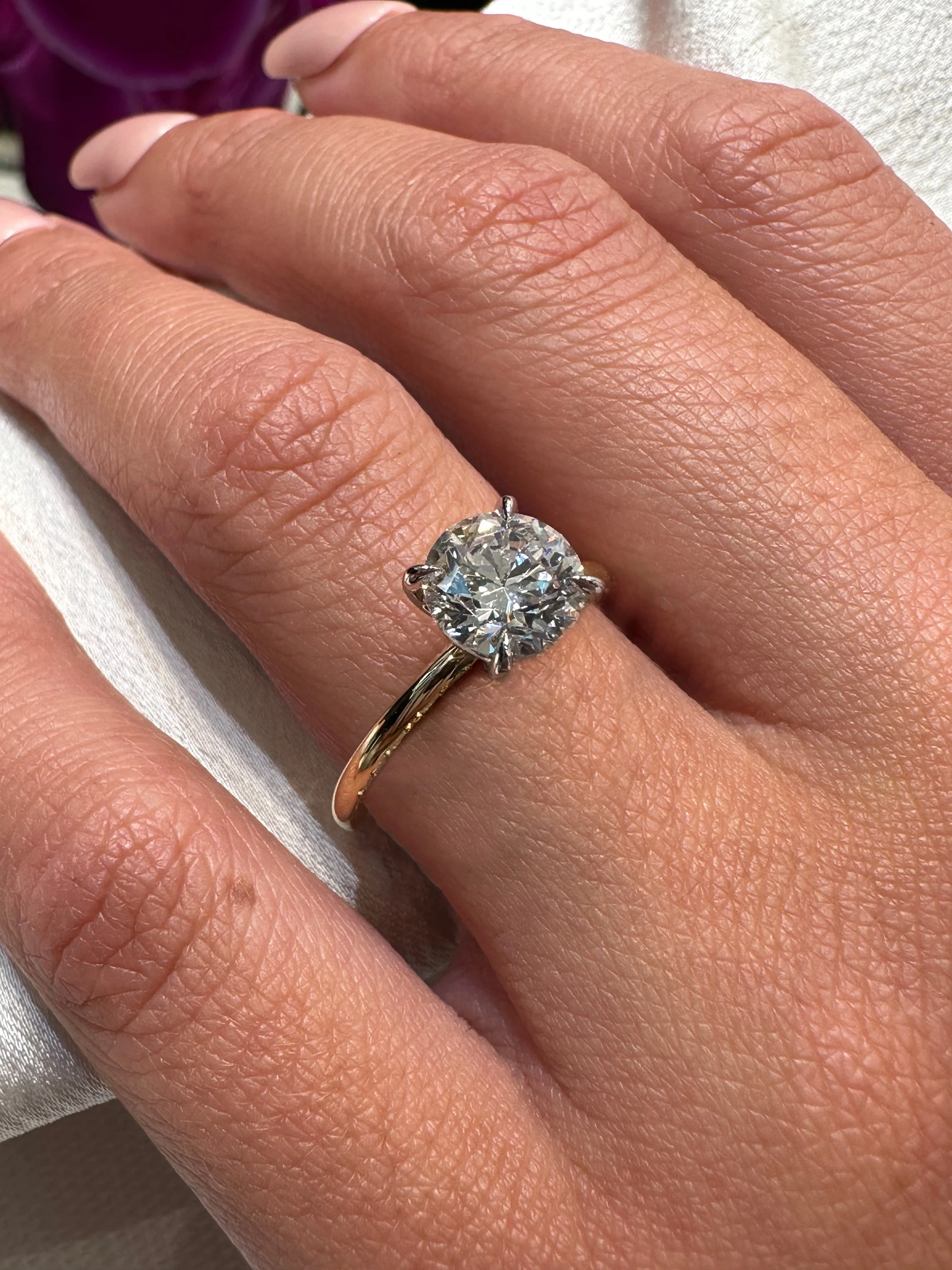 Reha Round Engagement Ring - Image 6