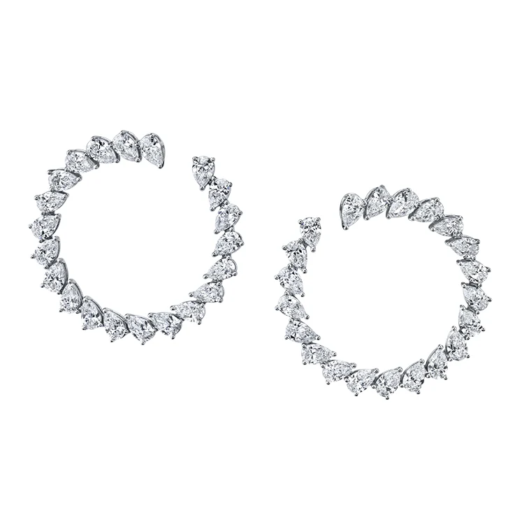 Roma Diamond Hoops