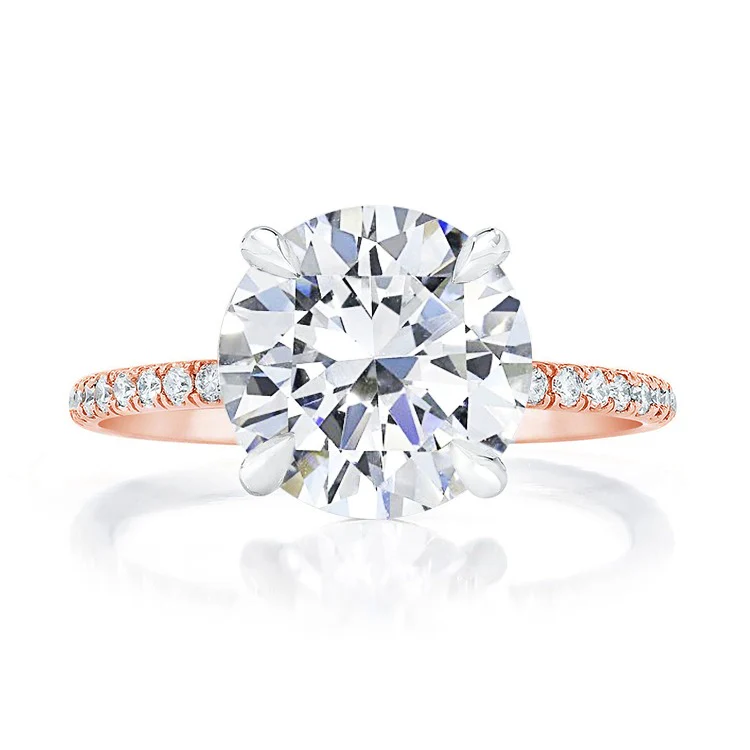 Round Allegra Engagement Ring with 4 Claws