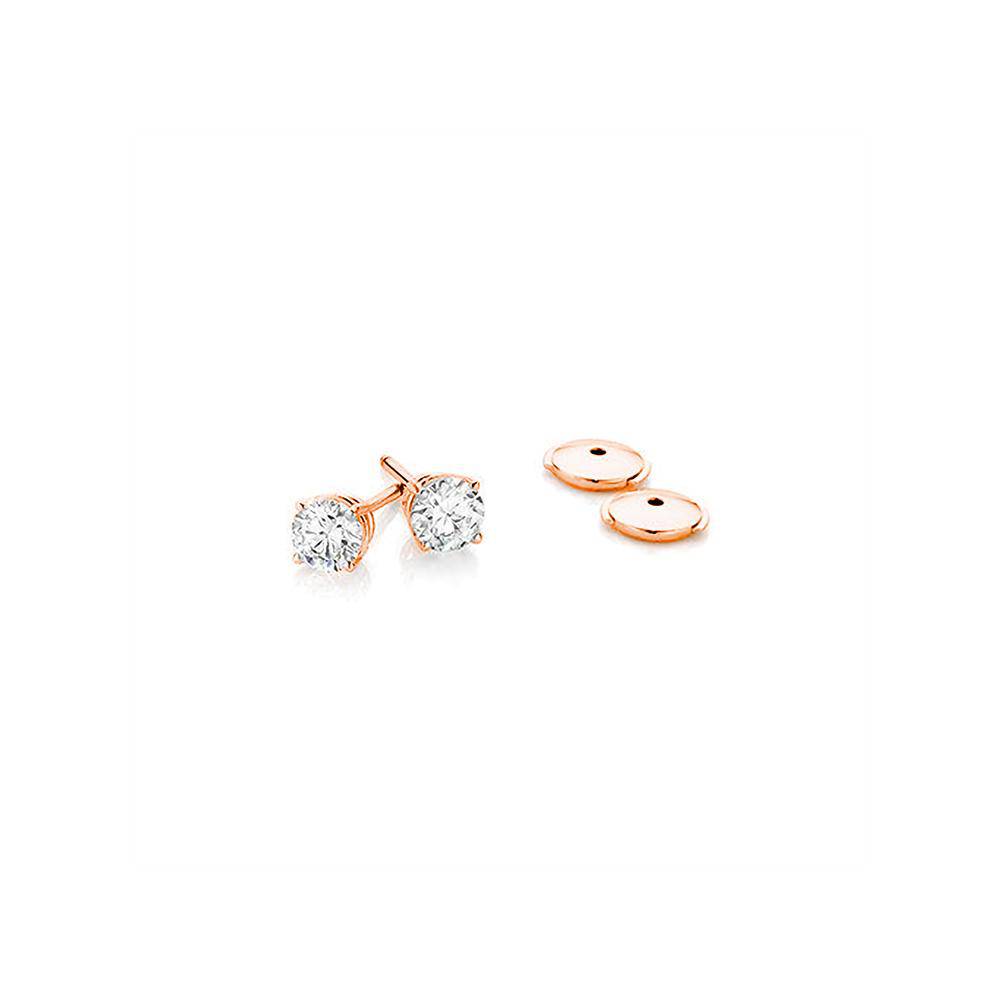 Round Diamond Studs - Image 3