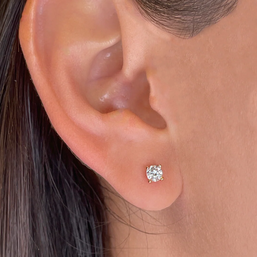 Round Diamond Studs - Image 6