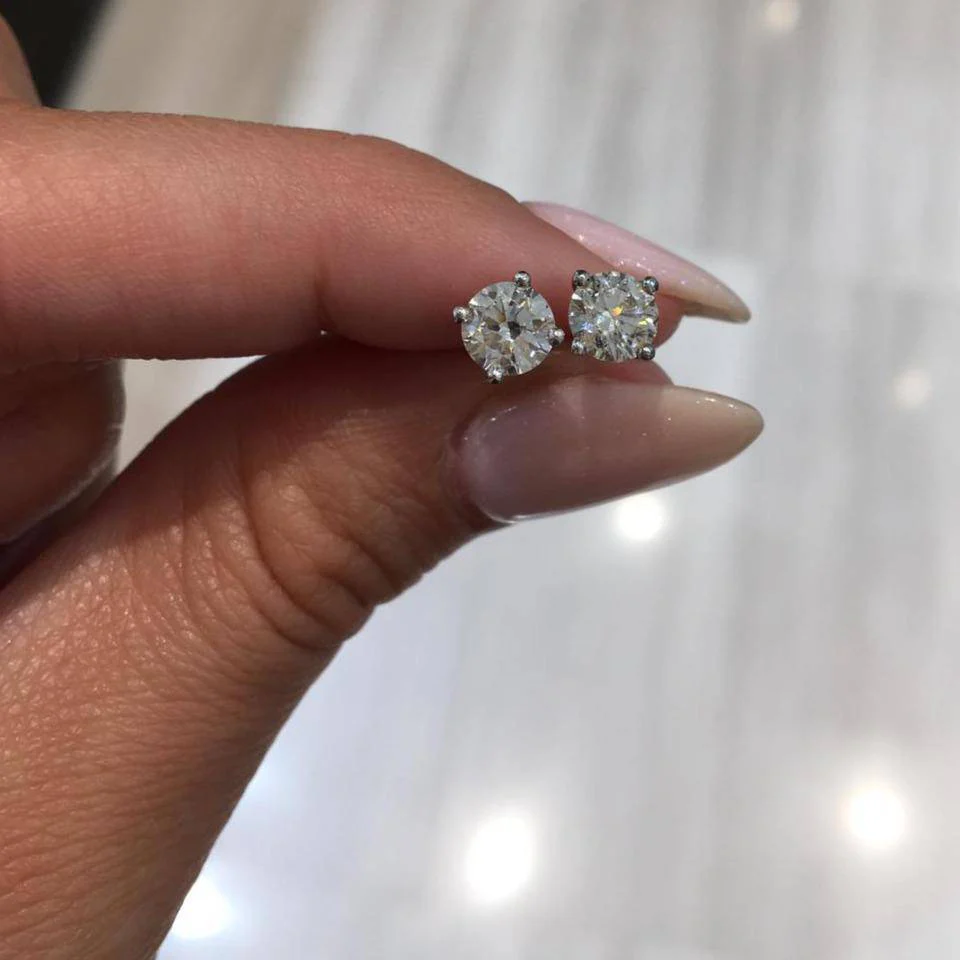 Round Diamond Studs - Image 7