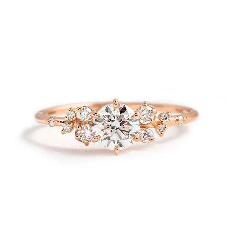 Round Horizon Engagement Ring - Image 2