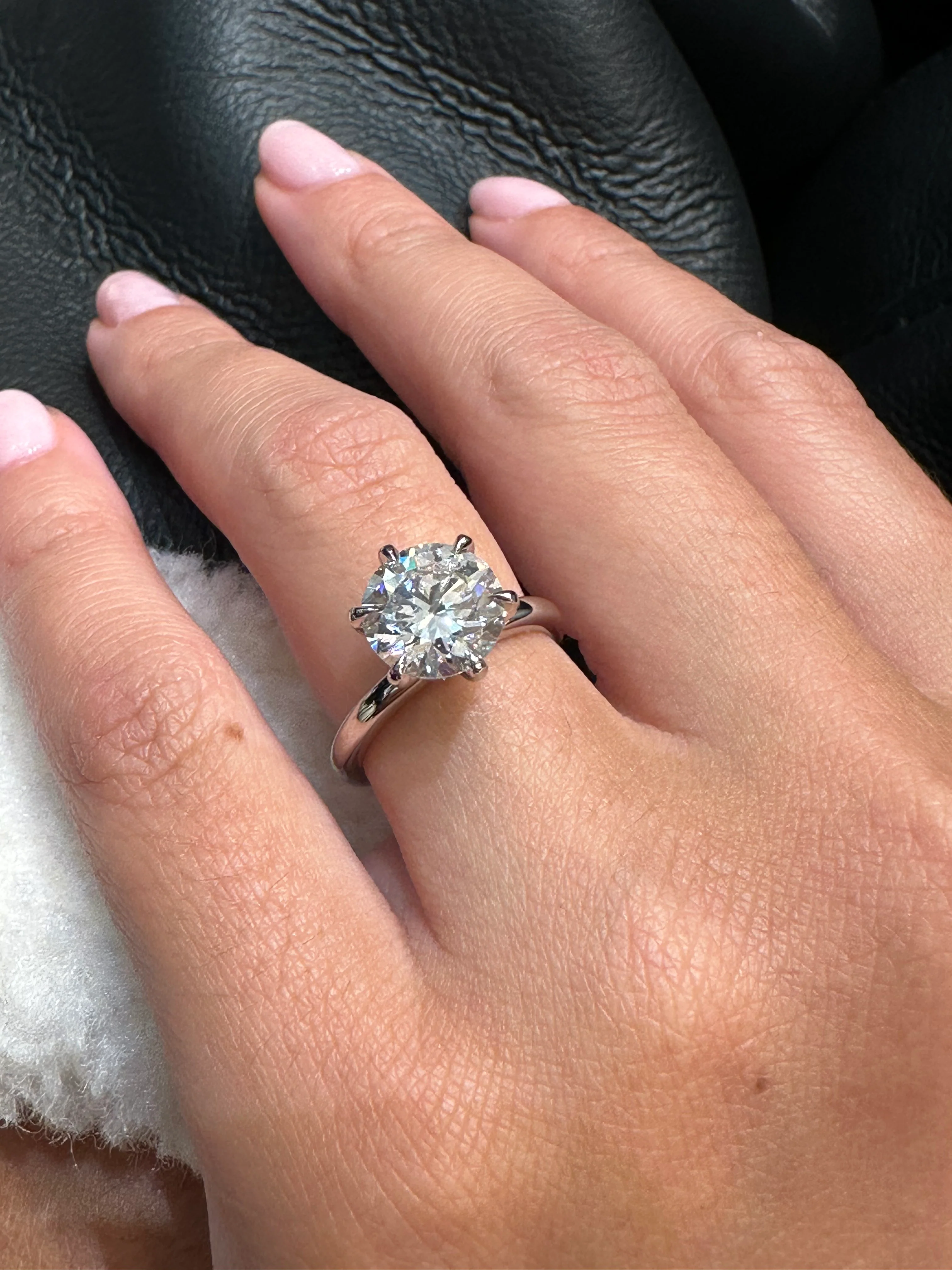 Round Lara Lab Grown Engagement Ring - Image 7