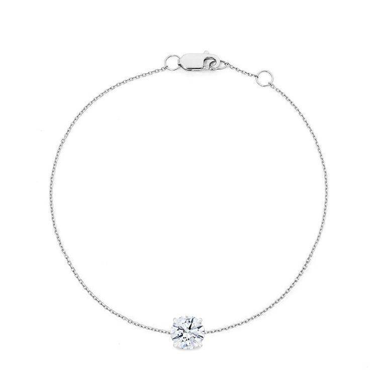 Round Solitaire Diamond Bracelet