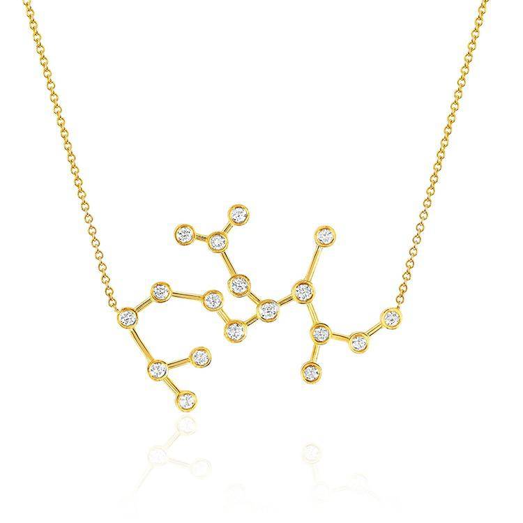 Sagittarius Diamond Constellation Necklace