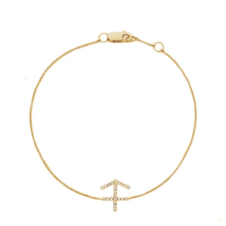 Sagittarius Diamond Zodiac Bracelet