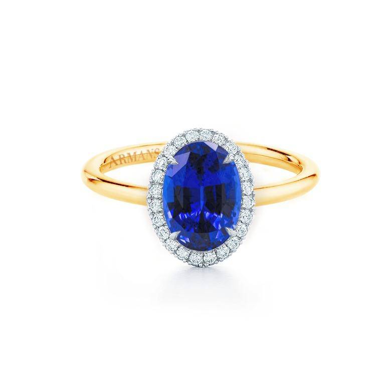 Sardinia Lab Grown Sapphire Engagement Ring - Image 2