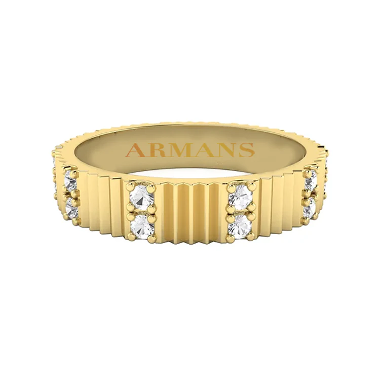 Scarlett Fluted Diamond Eternity Band