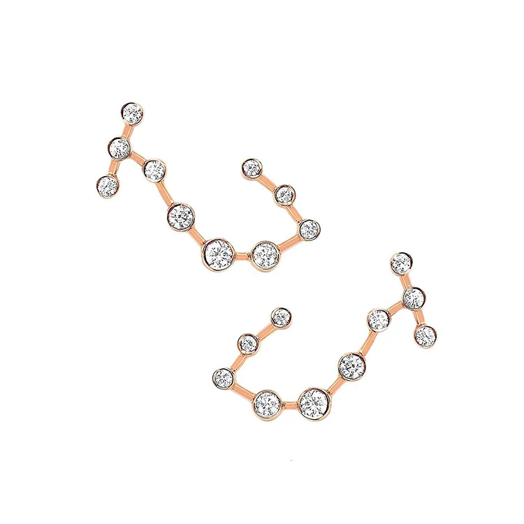 Scorpio Diamond Constellation Studs