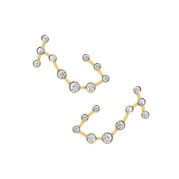 Scorpio Diamond Constellation Studs - Image 3