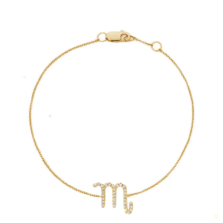 Scorpio Diamond Zodiac Bracelet
