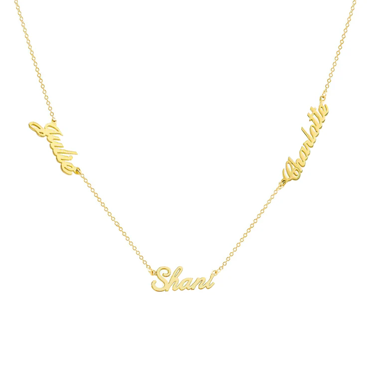 Script Multi-Name Necklace