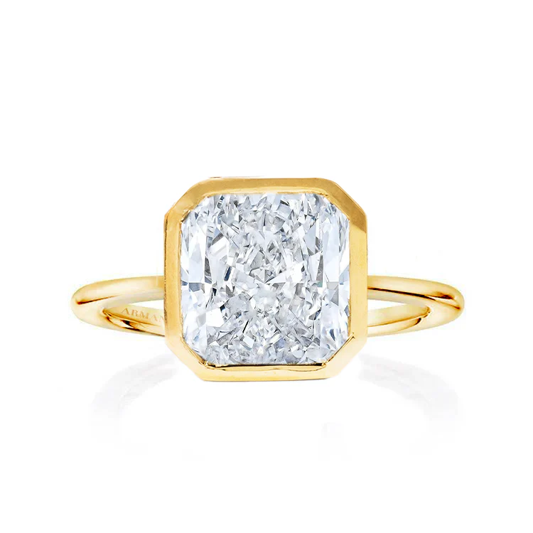 Selene Square Radiant Bezel Lab Grown Engagement Ring