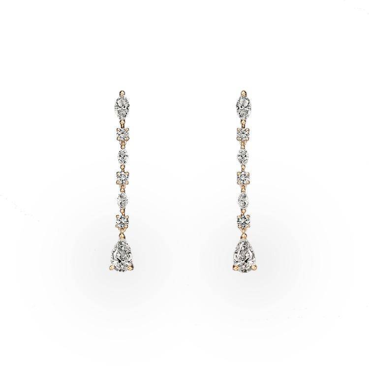 Serena Diamond Drop Earrings