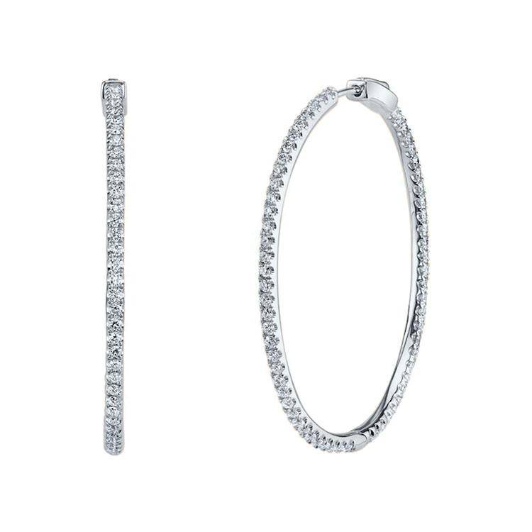 Sienna Diamond Hoops - Image 3