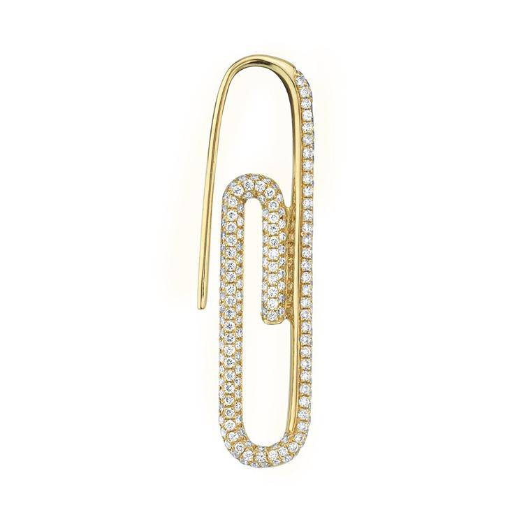 Single Diamond Clip Earring - Image 3