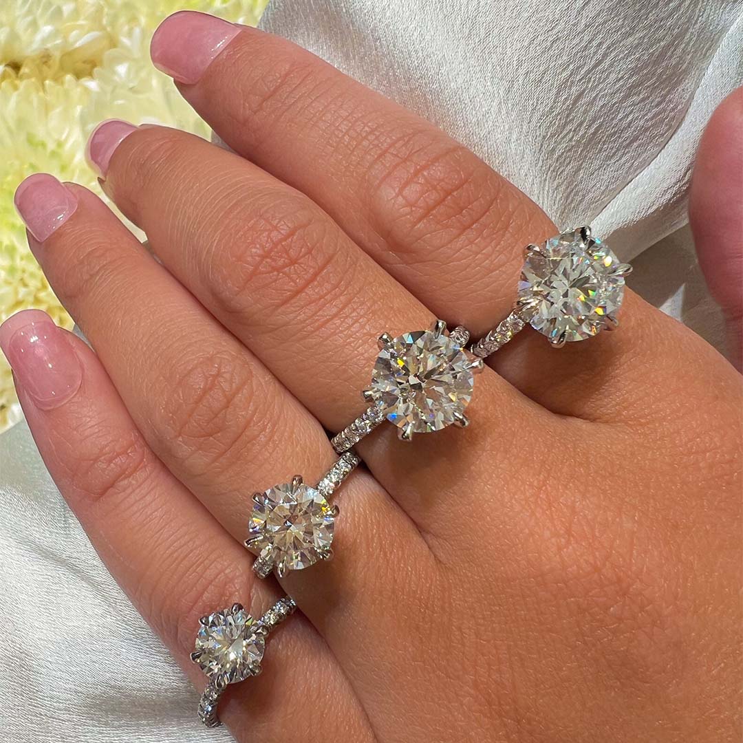 Snowball Engagement Ring - Image 2