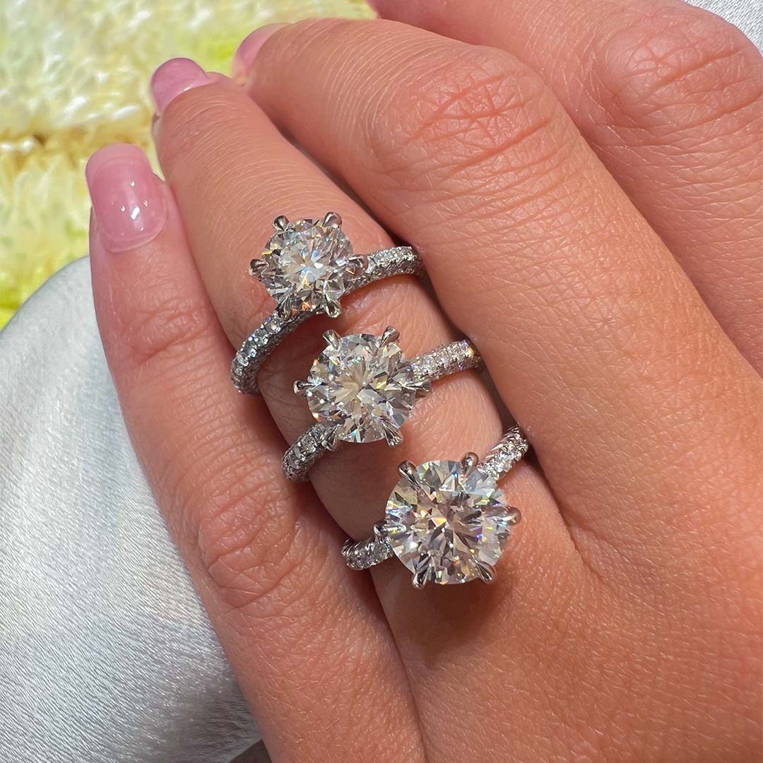 Snowball Engagement Ring - Image 3