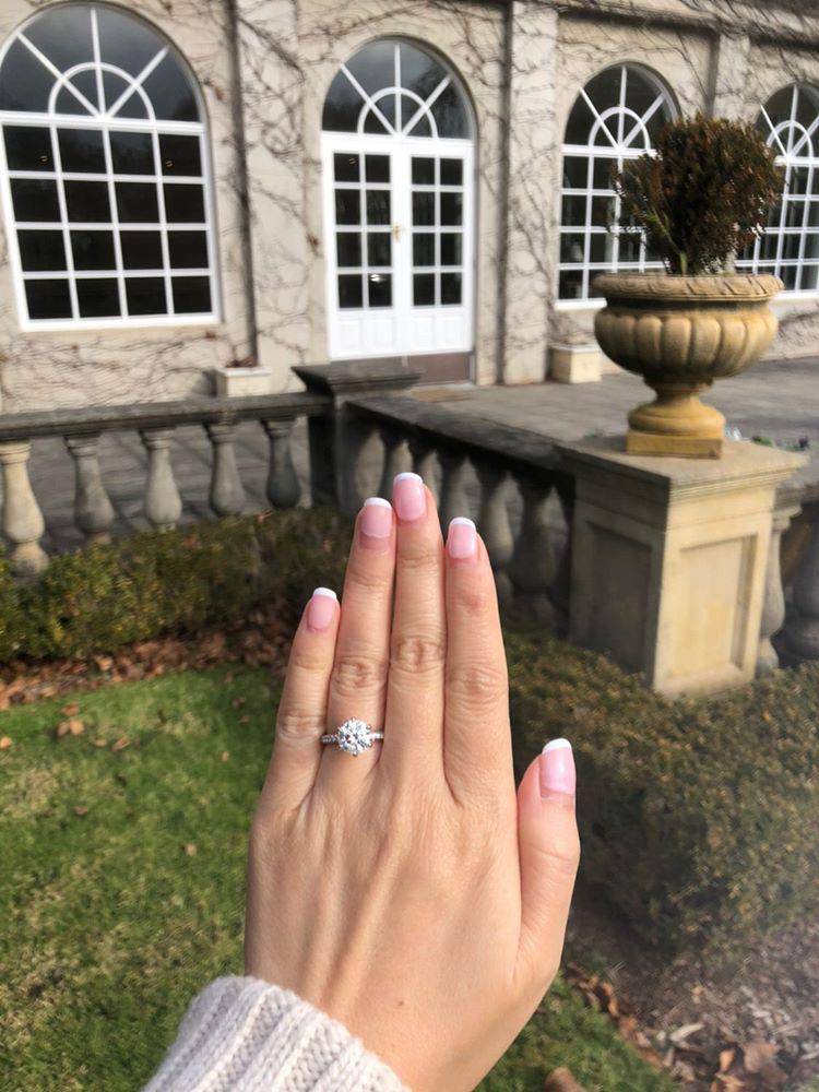 Snowball Lab Grown Engagement Ring - Image 2