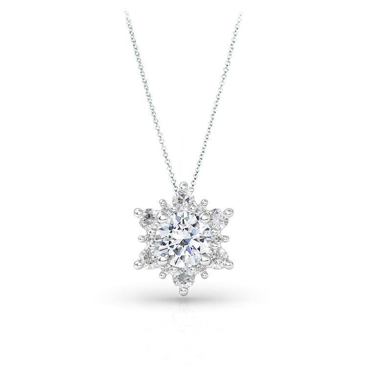 Snowflake Diamond Necklace