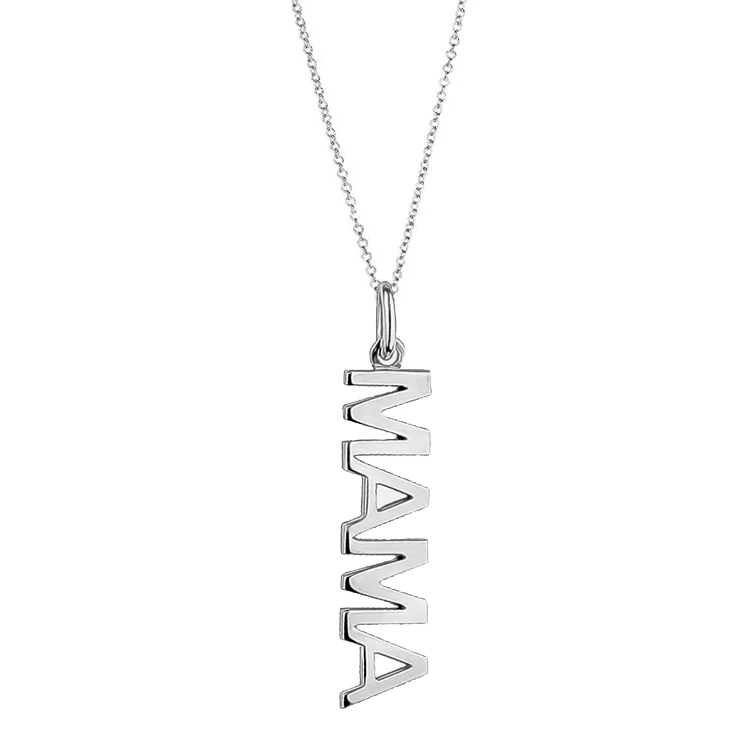 Solid Gold Vertical Name Necklace - Image 2