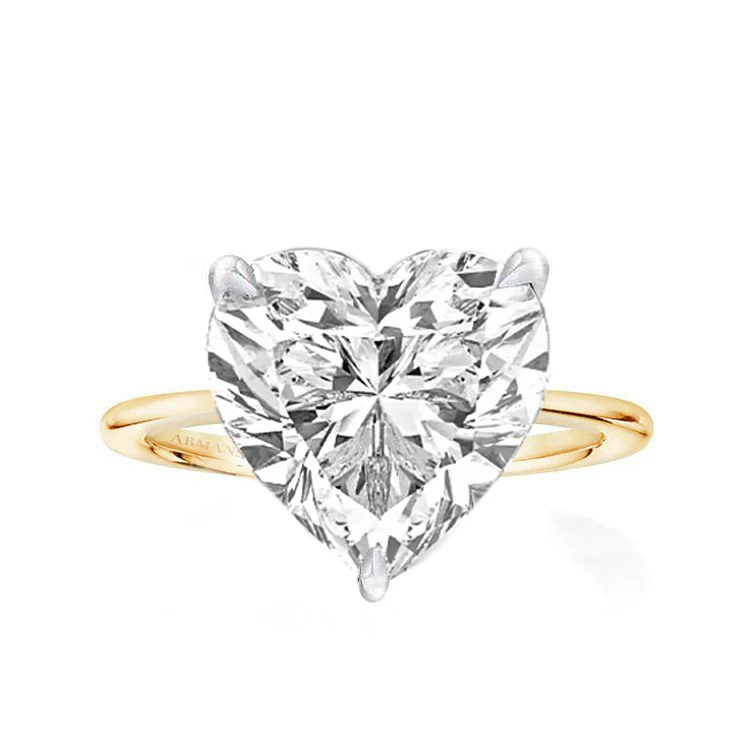 Solitaire Heart Engagement Ring