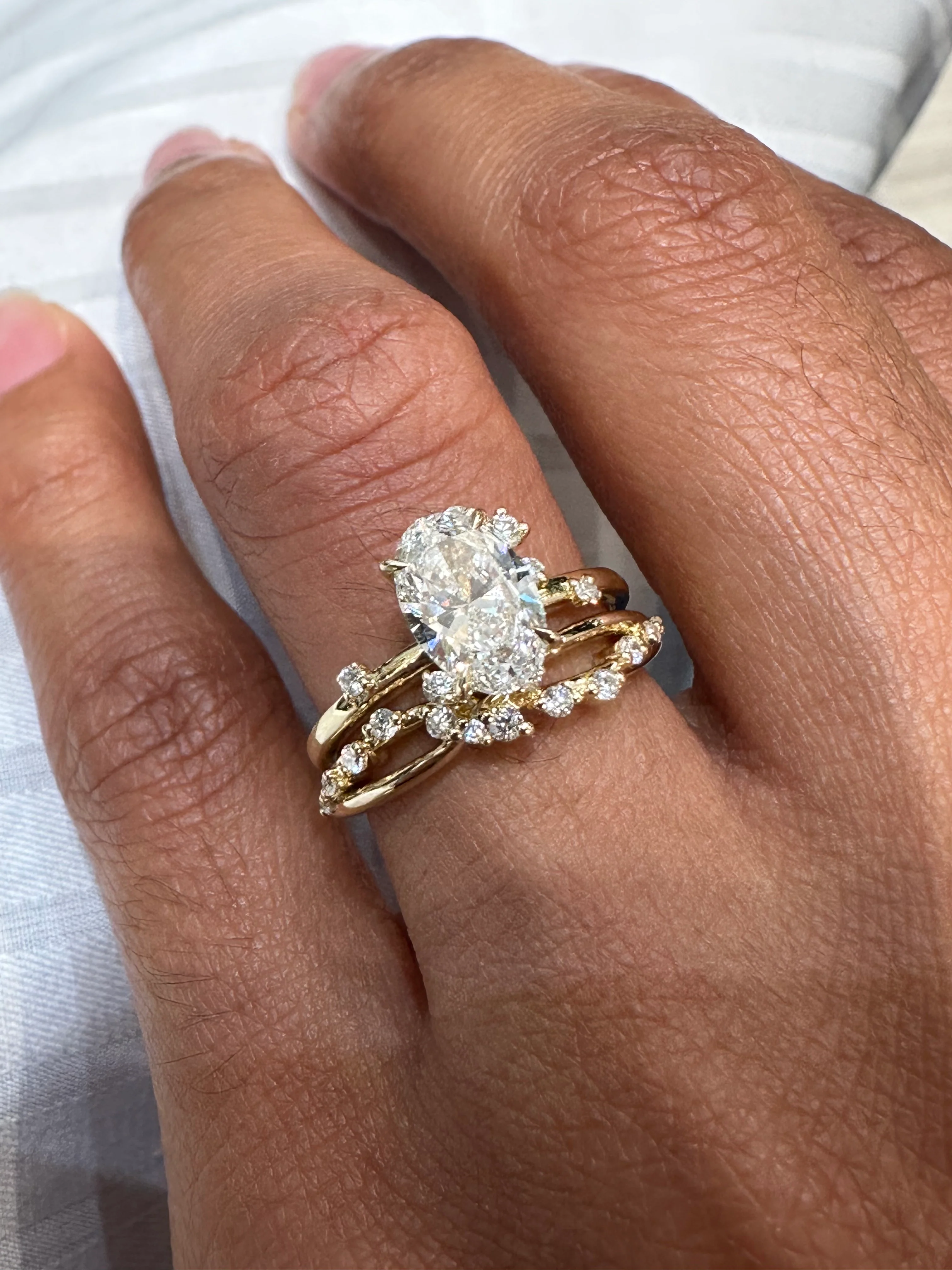 Spaced Diamond Infinity Ring - Image 8