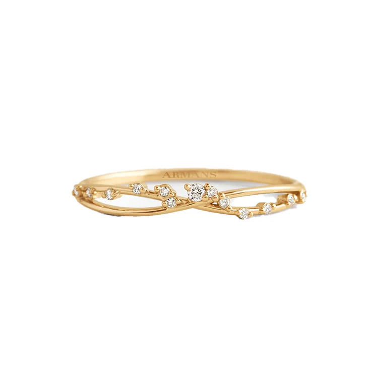 Spaced Lab Grown Diamond Infinity Ring