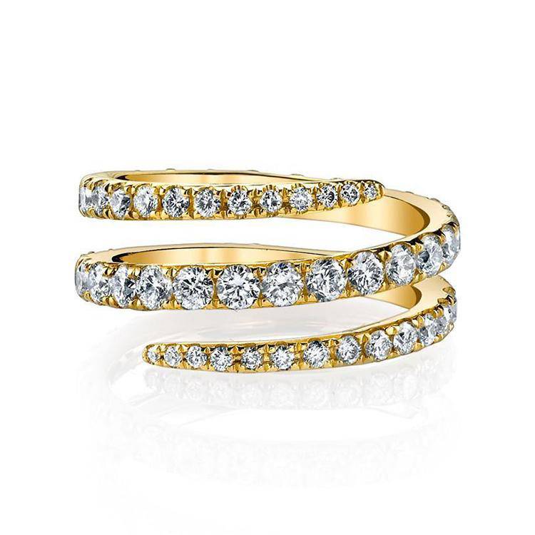 Spiral Diamond Ring